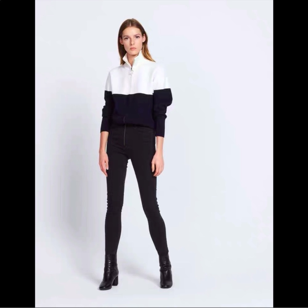 Sandro cardigan/sweater with pearl zipper